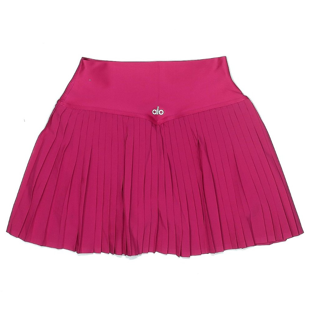 SOLD Alo GRAND SLAM TENNIS SKIRT skort magneta pink (RARE) pleated sz SMALL - Picture 3 of 6